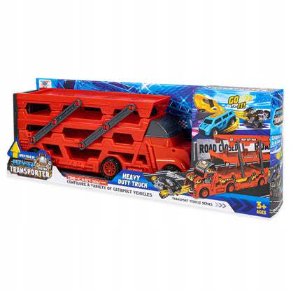 Set camion si 6 masinute, Plastic, Multicolor