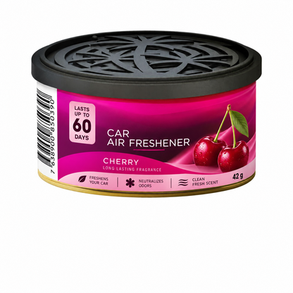 Odorizant auto idealSTORE tip conserva cu fibra parfumata, Monterey Vanilla, Ideal pentru autoturisme, camioane