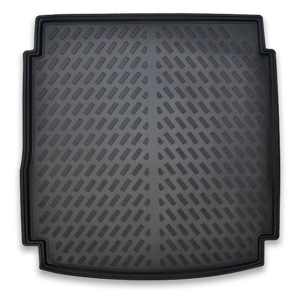 Covor Porbagaj Tip Tavita idealSTORE, Compatibil Audi A6 C7 4G Avant si Allroad 2012-2018, Material TPE Flexibil, Margine Inalta