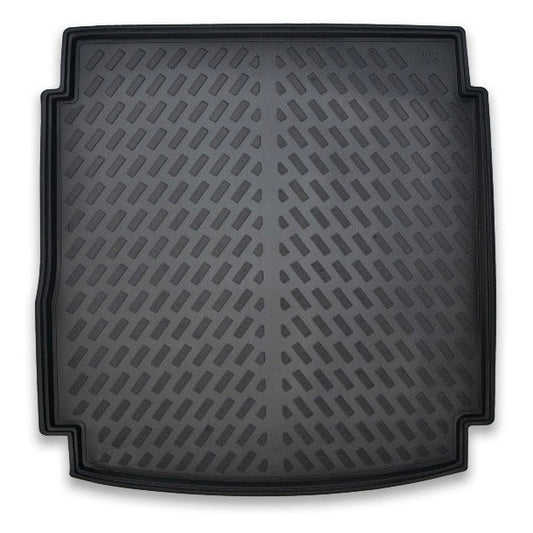 Covor Porbagaj Tip Tavita idealSTORE, Compatibil Audi A6 C7 4G Avant si Allroad 2012-2018, Material TPE Flexibil, Margine Inalta