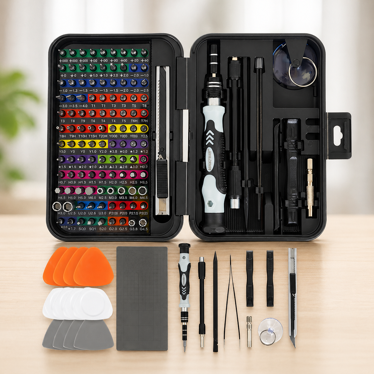 Set surubelnite de precizie 133 piese IdealStore pentru reparatii electronice
