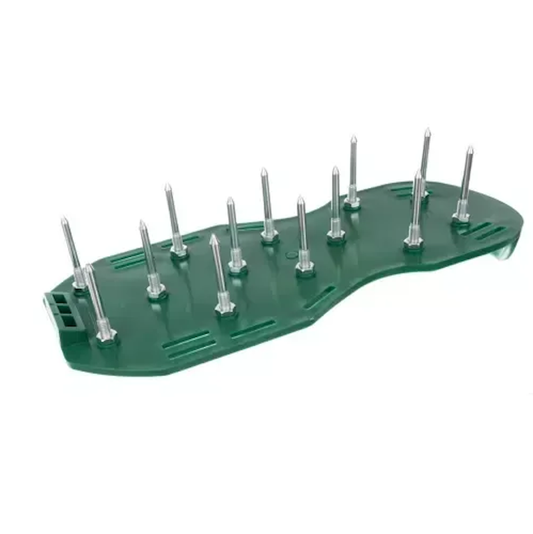 Set 2 Aeratoare Gazon cu Tepi Metalici si Curele Reglabile Universal 36-46