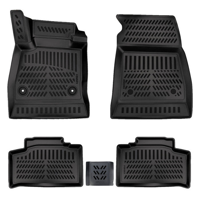 Set Covorase Auto Tip Tavita idealSTORE, Compatibile Mercedes GLA 2013-2019, Material TPE Cauciucat, Margini Inalte