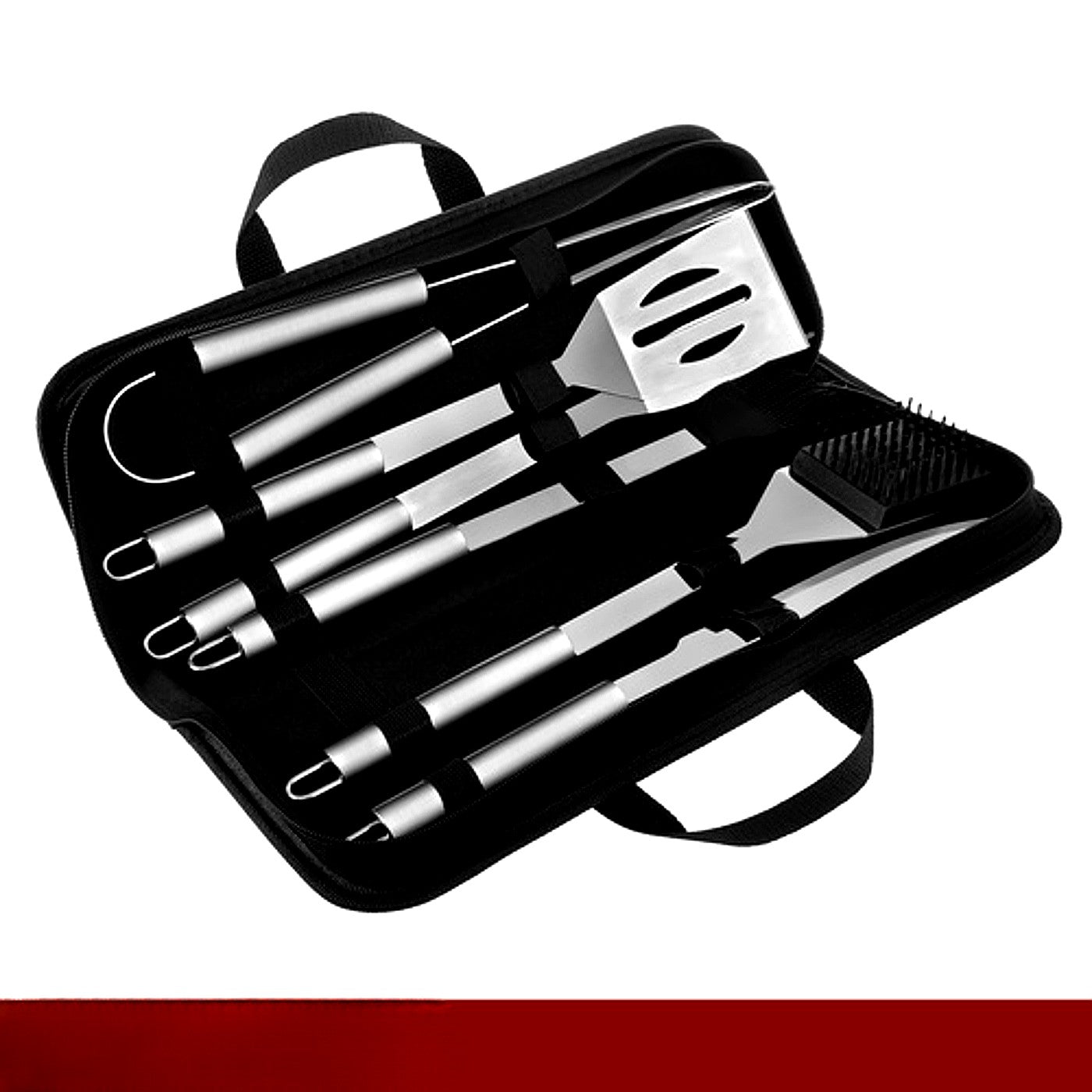 Set 6 ustensile si accesorii pentru gratar GrillMixx idealSTORE, Fabricate din otel inoxidabil