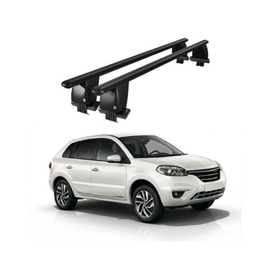 Bare transversale portbagaj Renault Koleos 2008-2016 idealSTORE, aluminiu, plafon neted, negru