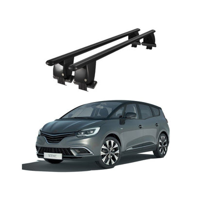 Bare transversale portbagaj Renault Scenic 2017+ idealSTORE, aluminiu, plafon neted, negru