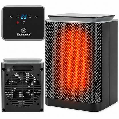 Radiator electric Mini HotFire idealSTORE, Putere 1500w, Detine 2 trepte de putere, Termostat reglabil intre 10°C-40°C