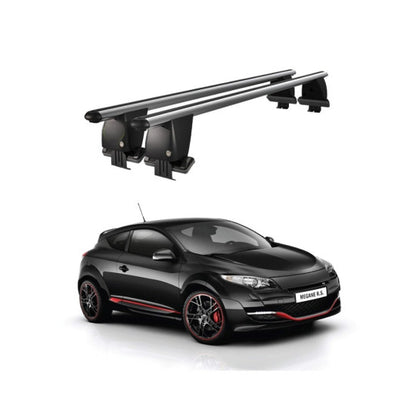 Bare transversale portbagaj Renault Megane III Sportourer Combi 2009-2016 idealSTORE, aluminiu, plafon neted, argintiu