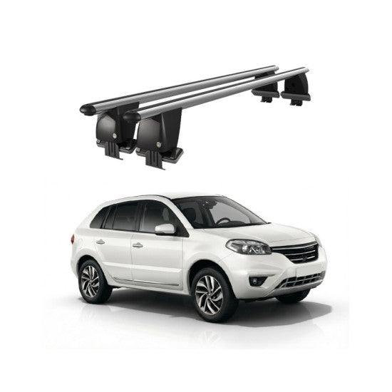 Bare transversale portbagaj Renault Koleos 2008-2016 idealSTORE, aluminiu, plafon neted, argintii