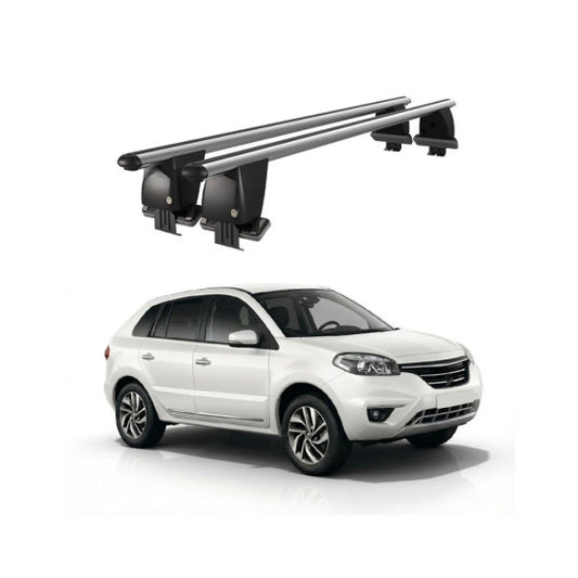 Bare transversale portbagaj Renault Koleos 2008-2016 idealSTORE, aluminiu, plafon neted, argintii