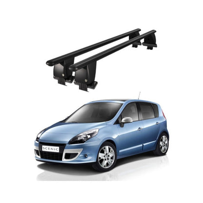Bare transversale portbagaj Renault Scenic 2013-2016 idealSTORE, aluminiu, plafon neted, negre
