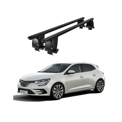 Bare transversale portbagaj Renault Megane IV 2016+ idealSTORE, aluminiu, plafon neted, negru