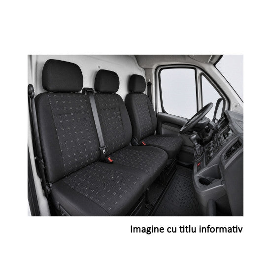 Huse scaune auto idealSTORE compatibile Peugeot Boxer 2006-> 2+1, calitate Premium, Material Textil