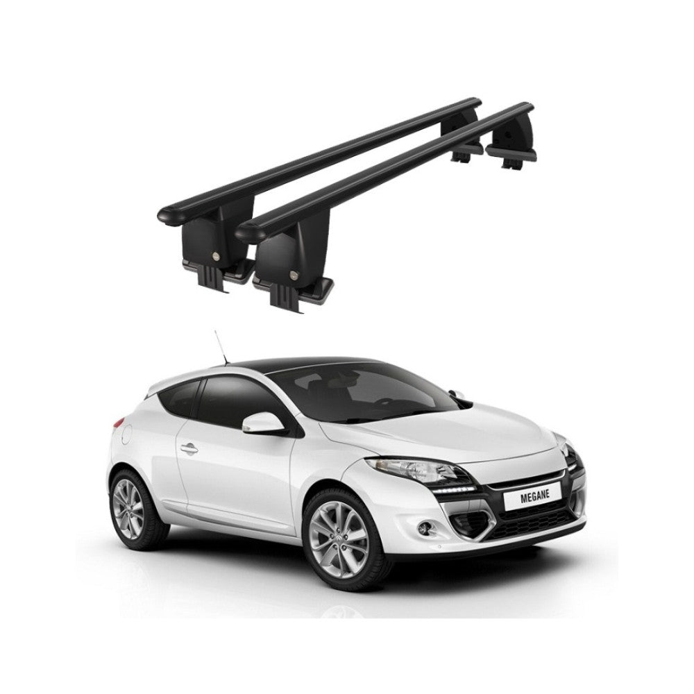 Bare transversale portbagaj Renault Megane Coupe 2009+ idealSTORE, aluminiu, plafon neted, negru