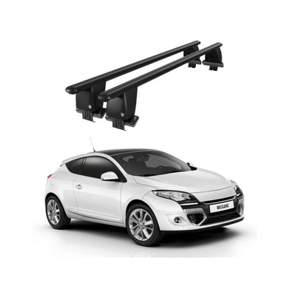 Bare transversale portbagaj Renault Megane Coupe 2009+ idealSTORE, aluminiu, plafon neted, negru