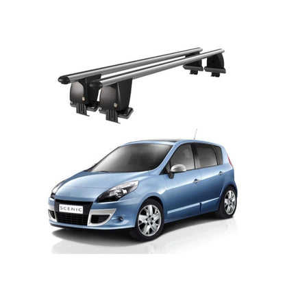 Bare transversale portbagaj Renault Scenic 2013-2016 idealSTORE, aluminiu, plafon neted, argintiu