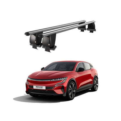 Bare transversale portbagaj Renault Megane E-Tech Electric 2021+ idealSTORE, aluminiu, plafon neted, argintii