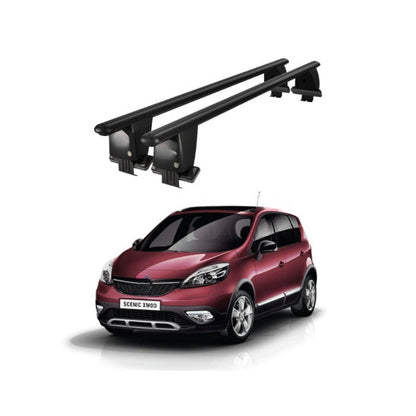 Bare transversale portbagaj Renault Scenic XMOD 2009-2013 idealSTORE, aluminiu, plafon neted, negru