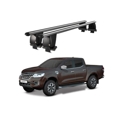 Bare transversale portbagaj Renault Alaskan 2016+ idealSTORE, aluminiu, plafon neted, argintii