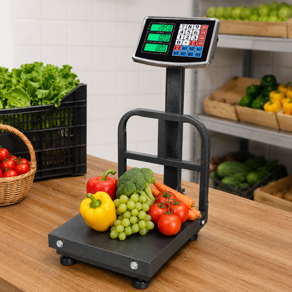 Cantar electronic Soft idealSTORE, Afisaj LCD iluminat, Capacitate maxima sustinuta 200kg