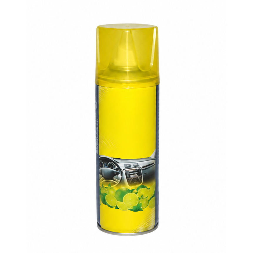 Spray Siliconic Pentru Bord Auto idealSTORE, Protectie Impotriva Radiatiilor si Umiditatii, Parfum de Lamaie