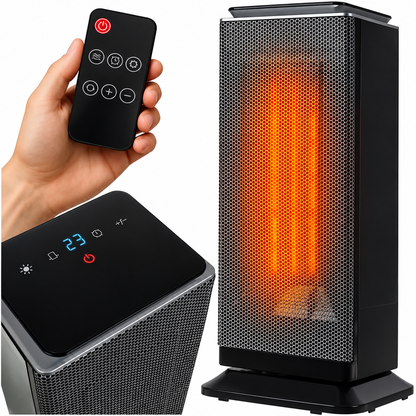 Radiator electric HotFire idealSTORE, Putere 2000w, Detine 2 trepte de putere, Termostat reglabil intre 10 °C-40°C