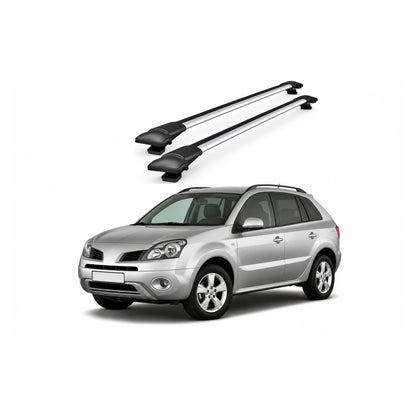 Bare Portbagaj Transversale idealSTORE pentru Renault Koleos SUV 2008-2012, 96 cm, Aluminiu, T-slot, Aerodinamice, Rezistenta la Coroziune, Sarcina Maxima 75 kg