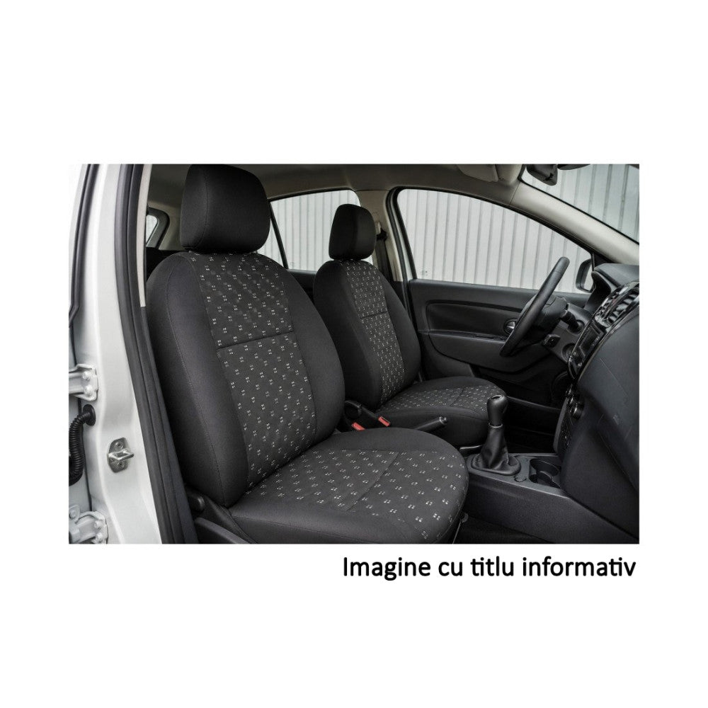 Huse Scaune Auto idealSTORE compatibile Dacia Logan II 2012-2020 Bancheta Spate Nefractionata, Material Premium, Textil