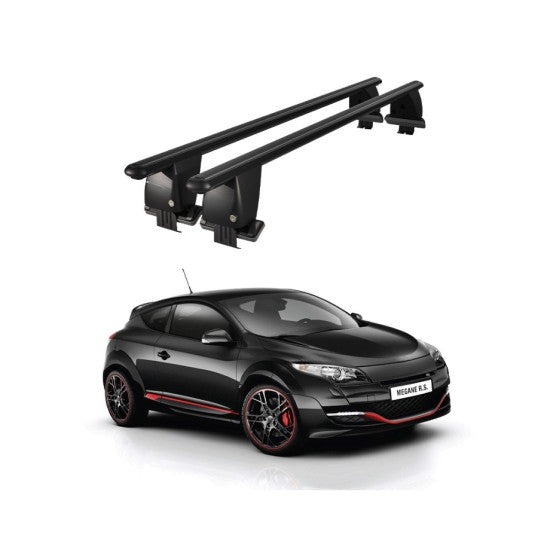 Bare transversale portbagaj Renault Megane III Sportourer Combi 2009-2016 idealSTORE, aluminiu, plafon neted, negre