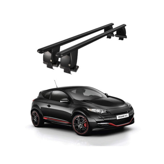Bare transversale portbagaj Renault Megane III Sportourer Combi 2009-2016 idealSTORE, aluminiu, plafon neted, negre