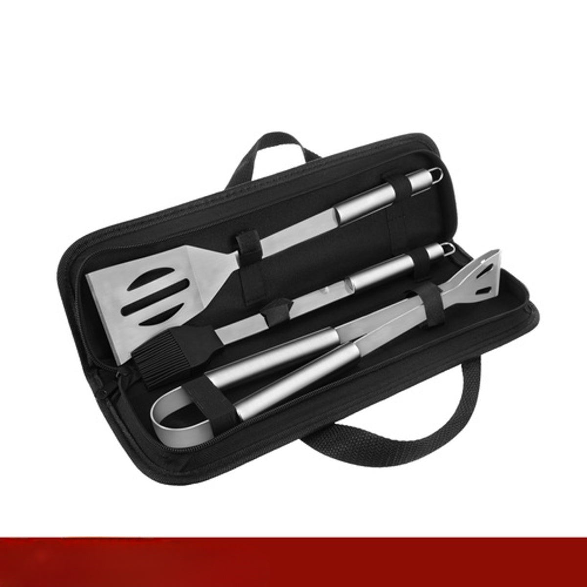 Set 3 ustensile si accesorii pentru gratar GrillMixx idealSTORE, Fabricate din otel inoxidabil, Calitate premium