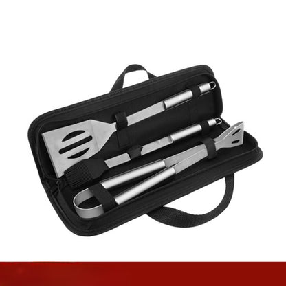 Set 3 ustensile si accesorii pentru gratar GrillMixx idealSTORE, Fabricate din otel inoxidabil, Calitate premium