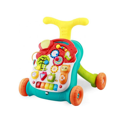 Premergator Interactiv 2in 1, Poate fi transformat rapid intr-o masa educationala, Diversitate de activitati in limba engleza,Multicolor