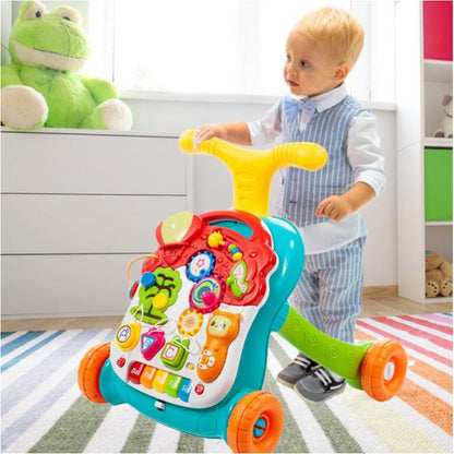 Premergator Interactiv 2in 1, Poate fi transformat rapid intr-o masa educationala, Diversitate de activitati in limba engleza,Multicolor