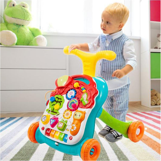 Premergator Interactiv 2in 1, Poate fi transformat rapid intr-o masa educationala, Diversitate de activitati in limba engleza,Multicolor