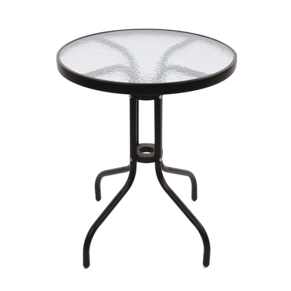 Set masa cu 2 scaune pentru gradina Bistro din metal cu ratan sintetic