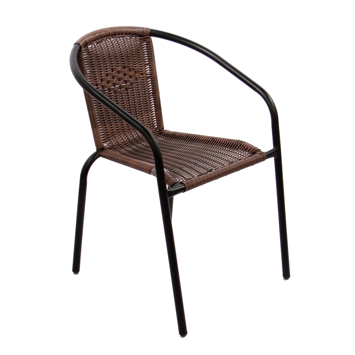 Set masa cu 2 scaune pentru gradina Bistro din metal cu ratan sintetic