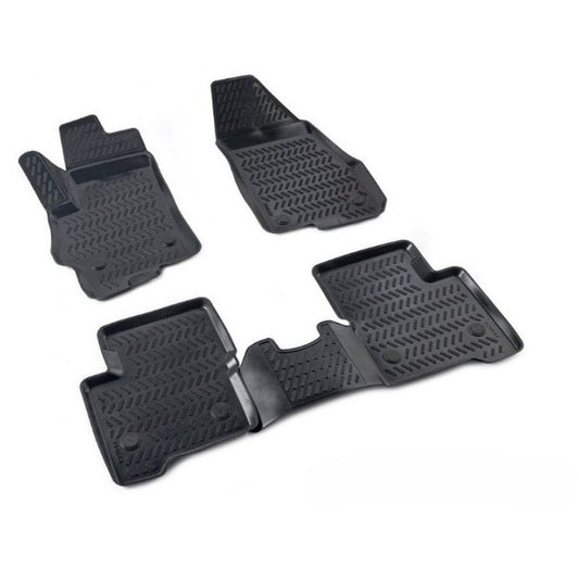Set Covorase Auto Tip Tavita idealSTORE, Compatibile Toyota Corolla XII Sedan 2019, Material TPE Cauciucat, Margini Inalt
