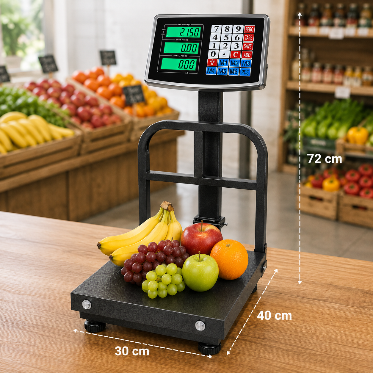 Cantar electronic Soft idealSTORE, Afisaj LCD iluminat, Capacitate maxima sustinuta 200kg