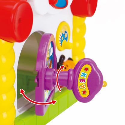 Casuta Hola Toys cu activitati, jocuri, sortare de forme si sunete