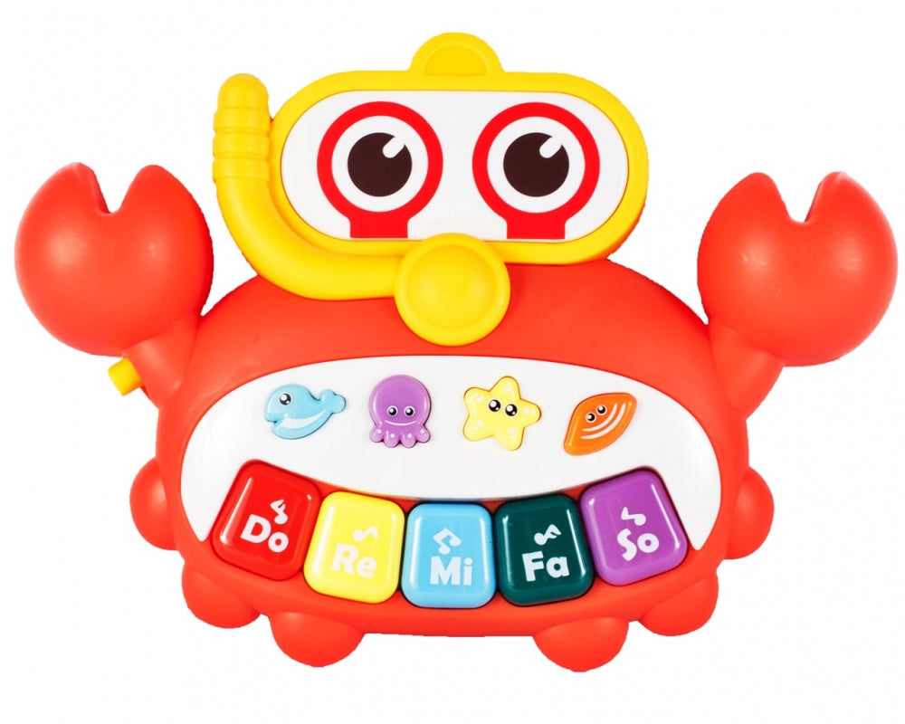 Antemergator Interactiv 5 in 1 Salamandra Kids, cu Centru de Activitati si Joaca, Masuta Educativa, Pian Detasabil, Cos de Bascket, Forme Geomatrice, Portocaliu