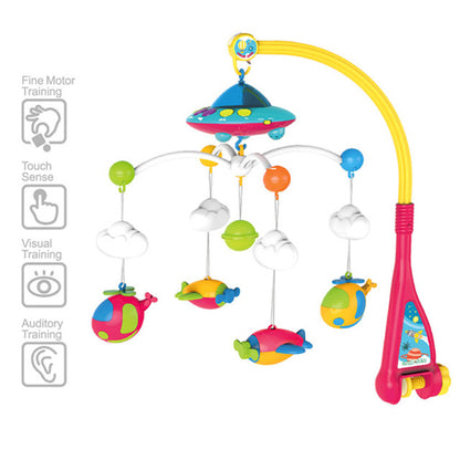 Carusel Patut Bebelusi cu Proiector, Lumini si Sunete