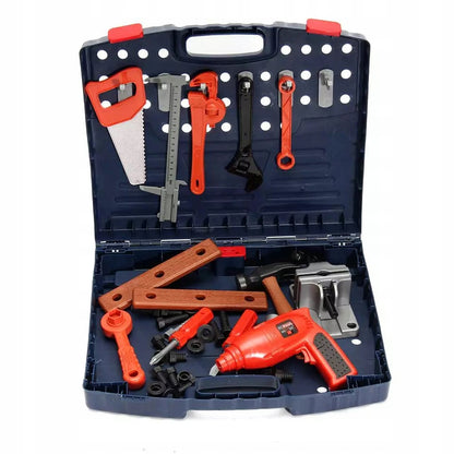 Atelier bricolaj, Accesorii, Plastic, Albastru/Rosu