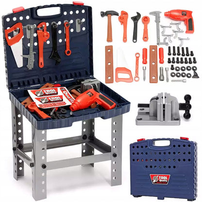 Atelier bricolaj, Accesorii, Plastic, Albastru/Rosu