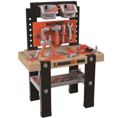 Banc de Lucru Jucarie pentru Copii cu Scule si Accesorii din Plastic, 65 de Piese pentru Atelier