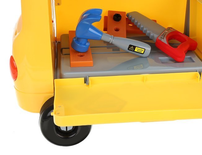 Carucior de scule pentru copii OM Market, 38 piese, Plastic, Multicolor, 3 ani+