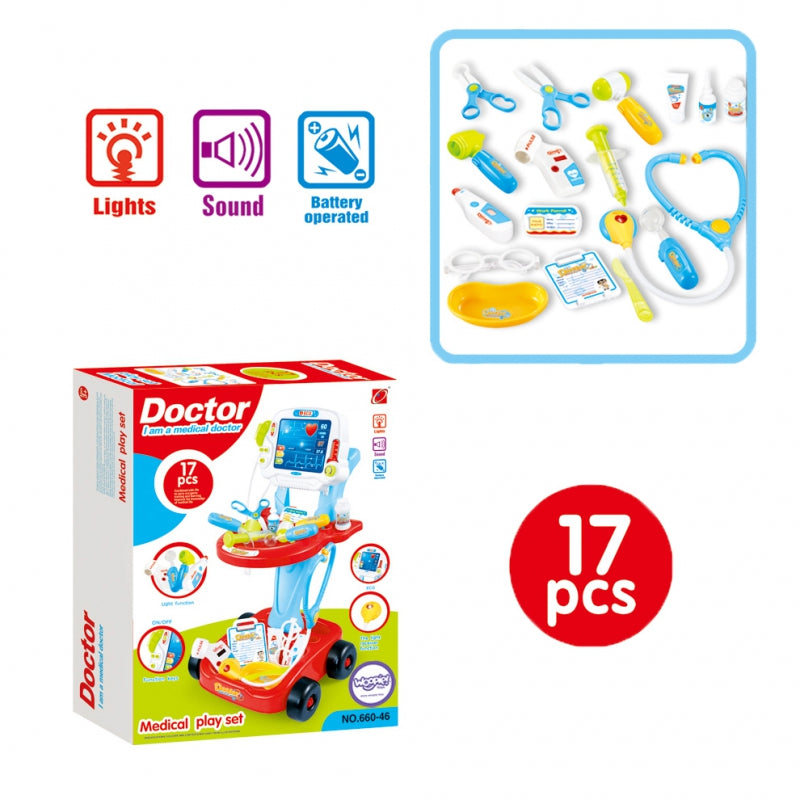 Set de 17 accesorii pentru copii 'Doctor', Doctor, 3+ ani