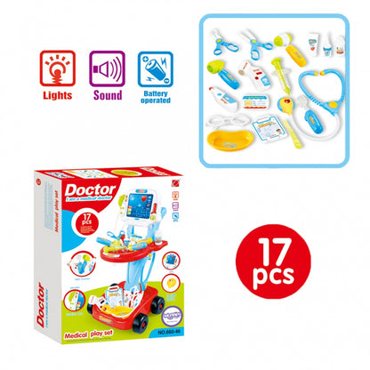 Set de 17 accesorii pentru copii 'Doctor', Doctor, 3+ ani