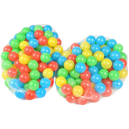 Ansamblu corturi 3 in 1 pentru copii - cort casuta, iglu si tunel, 200 bile