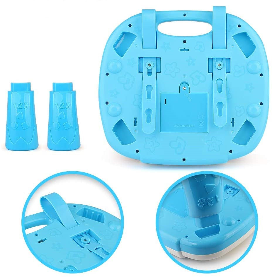 Masuta de activitati Toy Box, centru multifunctional, pian cu lumini si sunete, interactiv si educativ, cadou baieti si fete, 1+, multicolor